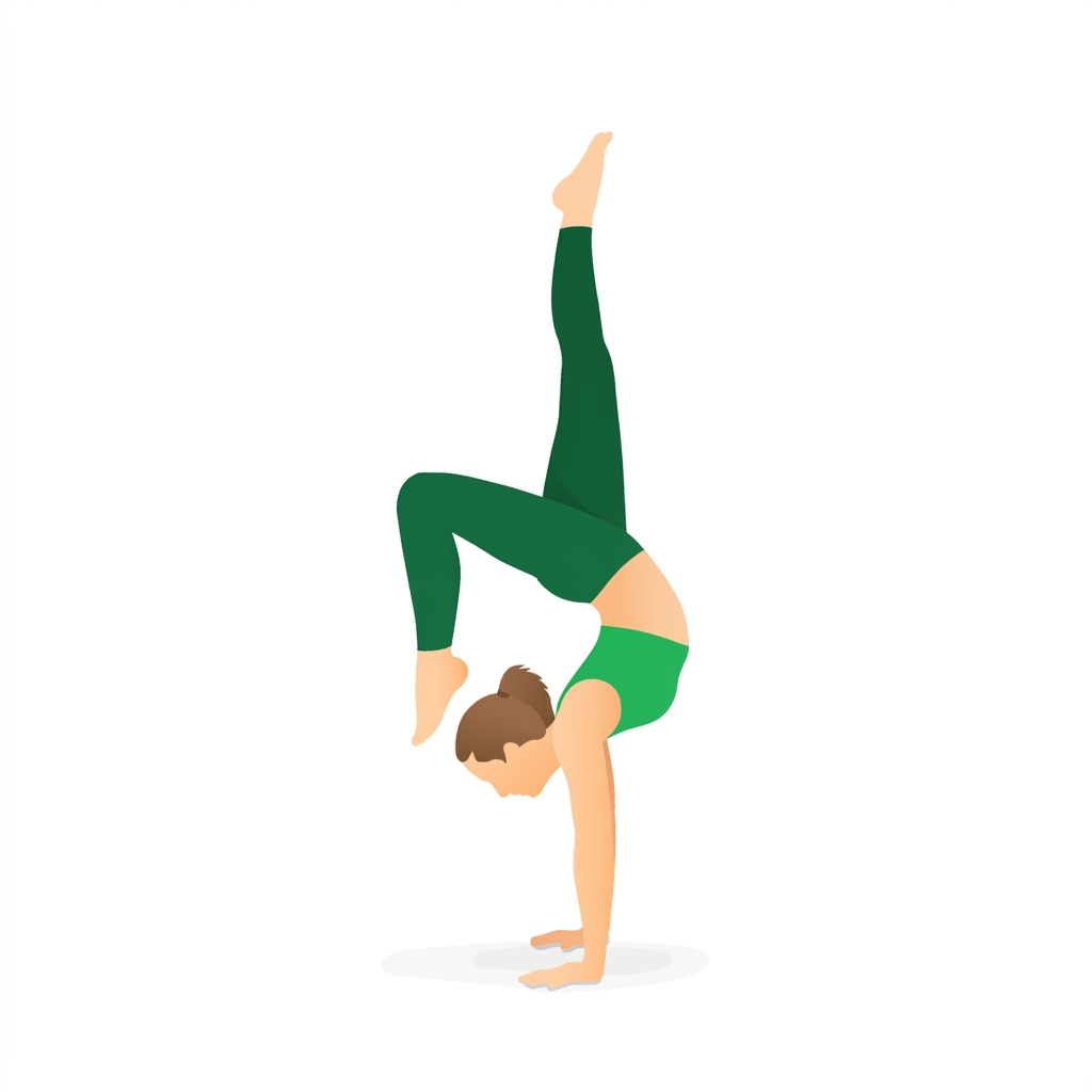Tư thế Tư thế Handstand Bọ cạp một chân