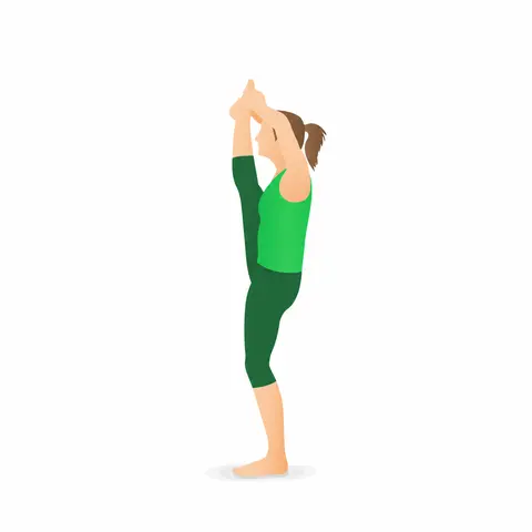 Tư thế Tư thế Đứng chân chạm đầu