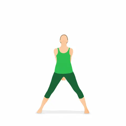 Tư thế Tư thế Ngôi sao kết hợp đan tay