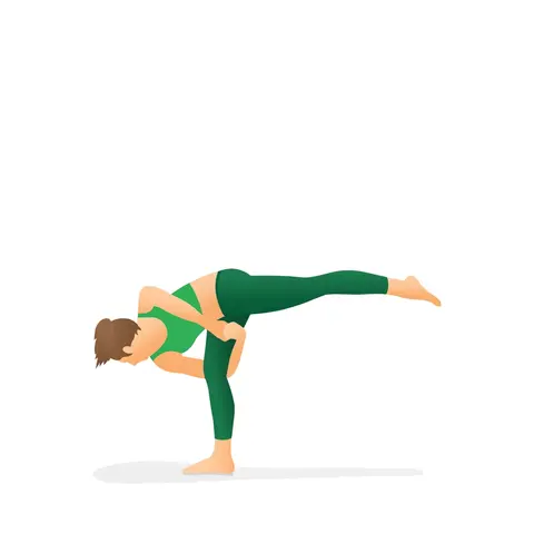 Tư thế Tư thế Khóa tay xoay nửa vầng trăng